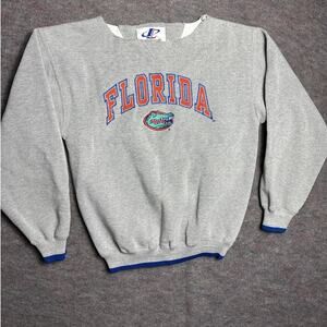 Vintage Logo Athletic Florida Gators Crewneck Sweater Size Large EUC Heavyweight